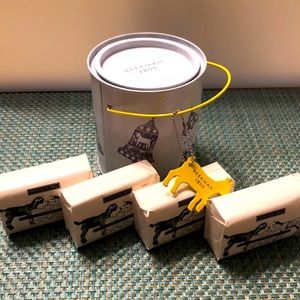 BEEKMAN 1802 Pure goat milk bar soap 4 pack in collectors tin Holiday Edition